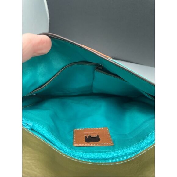 Mywalit Leather Crossbody Travel Bag Multicolored Fall - Picture 8 of 12